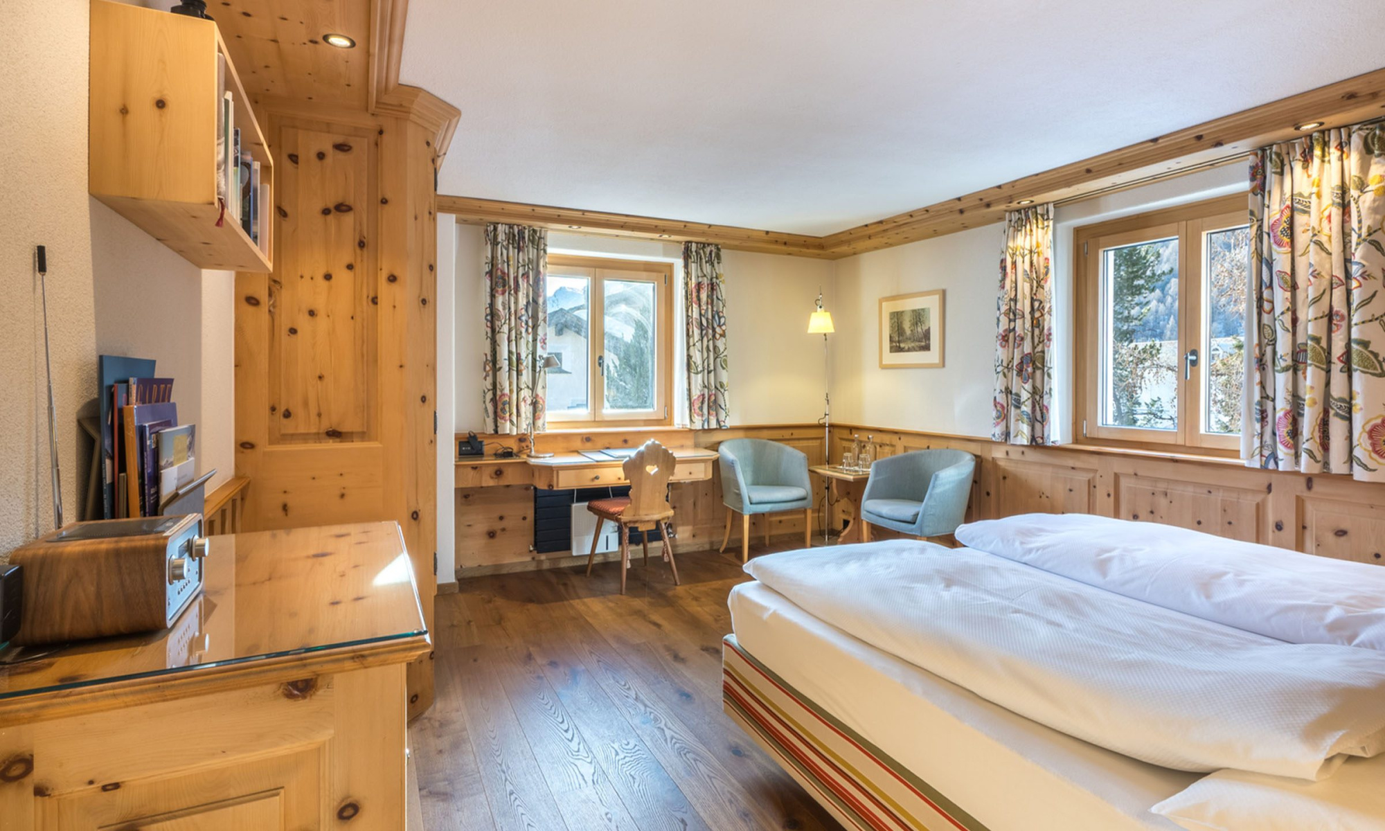 Chesa Randolina Engadin Randolina Panorama Doppelzimmer 05